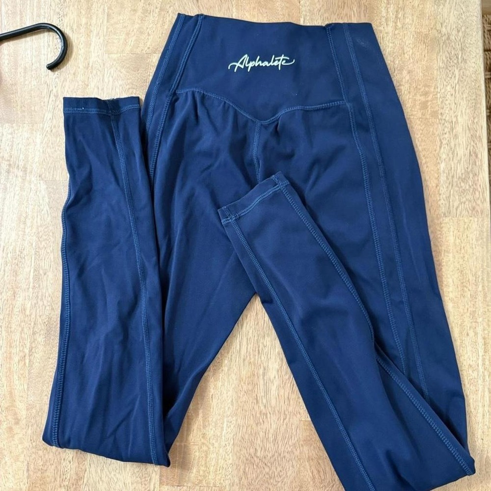 Alphalete Amplify Leggings in‎ Navy Blue Size XS